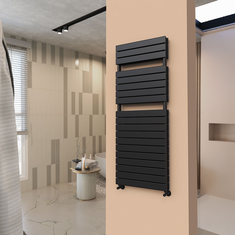 Type 21H Decorative Towel Warmer 600x1550 Matt Black