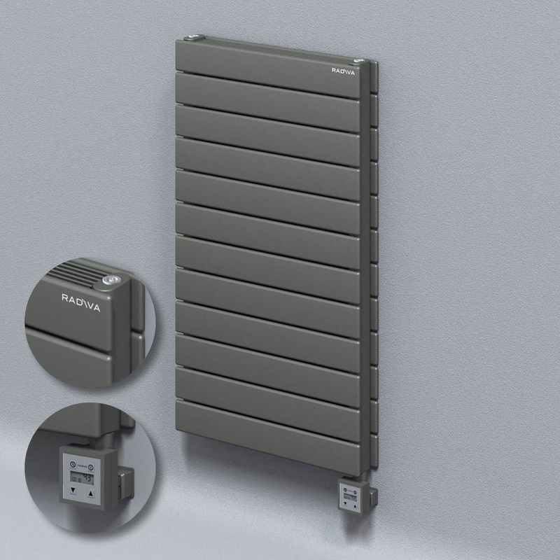 Type 21H Electric Steel Decorative Radiator 884x500 Anthracite (KTX3 Thermostat) 1000W