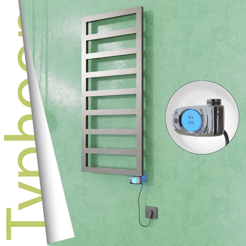 TYPHOON Elektrikli Paslanmaz Çelik Havlupan 400x1160 Satin Polisaj (Musa Termostat) 300W