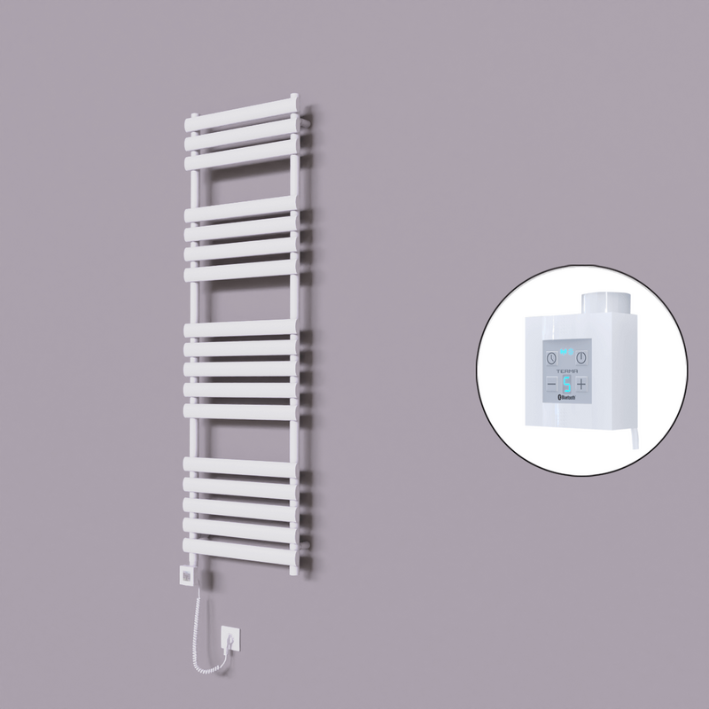 Volga Dekoratif Elektrikli Havlupan 500x1600 Beyaz (KTX4 Termostat) 1000W Spiral Kablolu