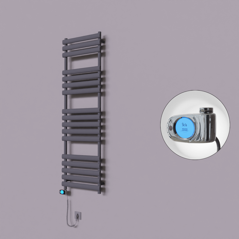 Volga Dekoratif Elektrikli Havlupan 500x1600 Koyu Antrasit (Musa Termostat) 900W