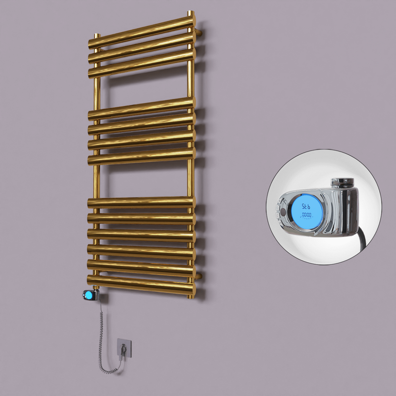 Volga Dekoratif Elektrikli Havlupan 600x1200 Altın (Musa Termostat) 300W