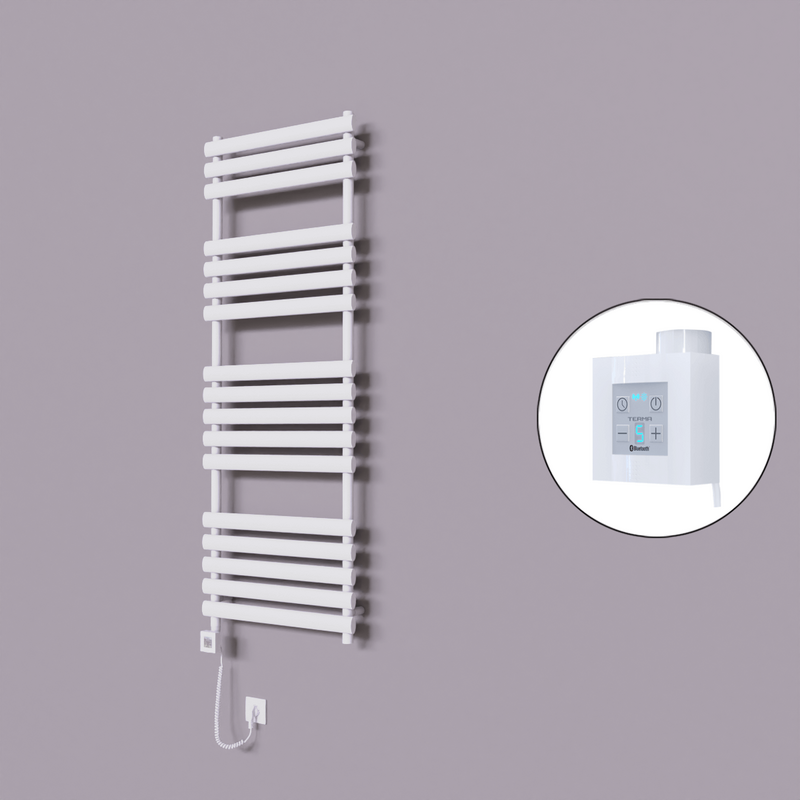 Volga Dekoratif Elektrikli Havlupan 600x1600 Beyaz (KTX4 Termostat) 1000W Spiral Kablolu