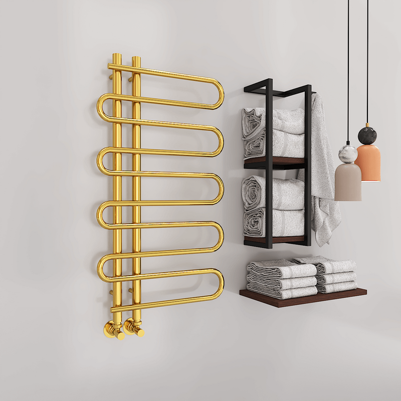 Zante Decorative Towel Warmer 500x1000 Gold