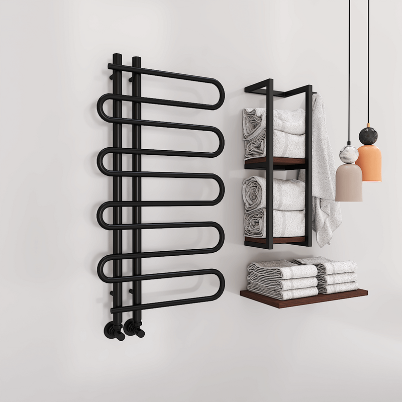 Zante Decorative Towel Warmer 500x1000 Matt Black