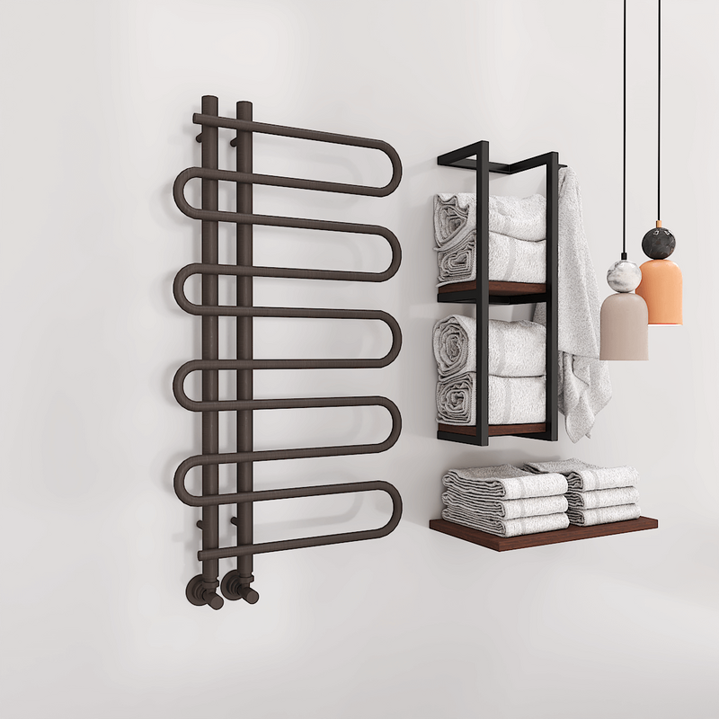 Zante Decorative Towel Warmer 500x1000 Wood Effect