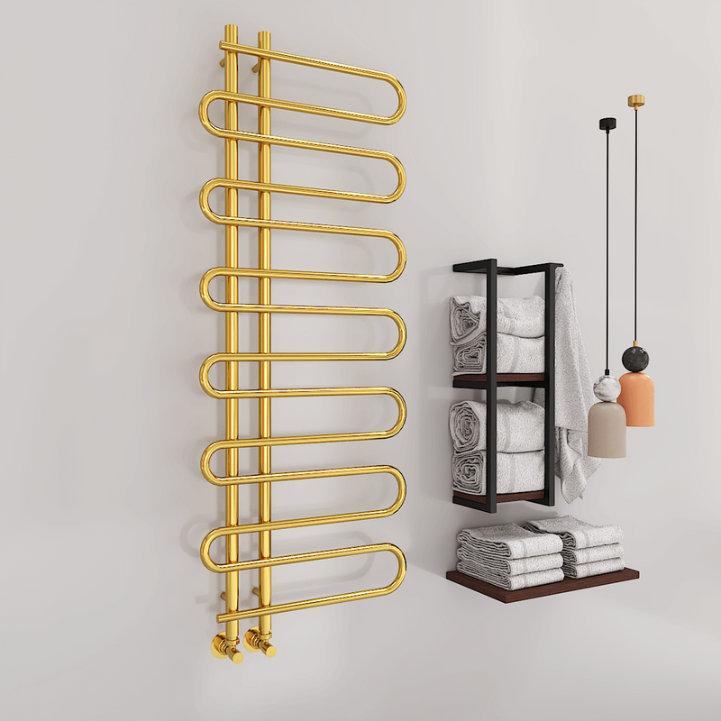 Zante Decorative Towel Warmer 600x1400 Gold