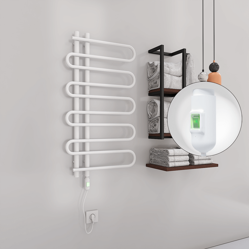 Zante Electric Towel Warmer 300 Watt 500x1000 White (On/Off)