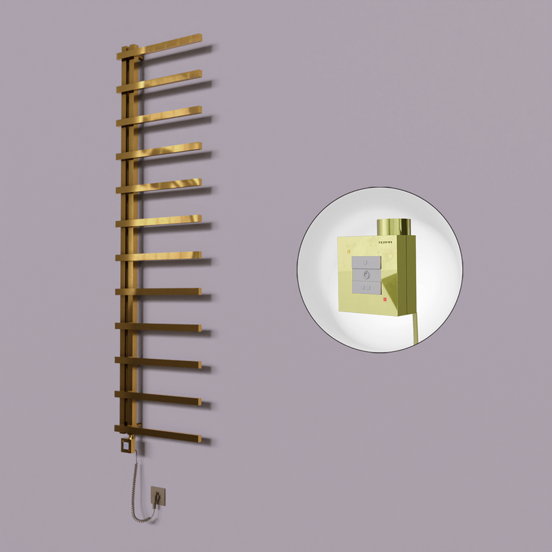 Zap Dekoratif Elektrikli Havlupan 500x1150 Altın (KTX1 Termostat) 200W Spiral Kablolu