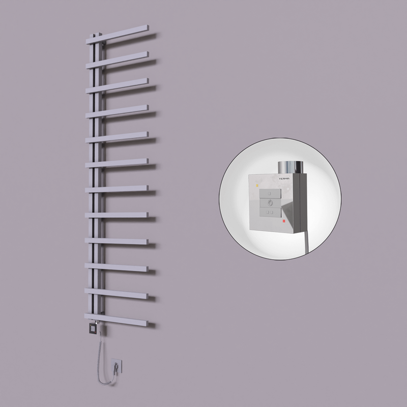 Zap Dekoratif Elektrikli Havlupan 500x1150 Gri (KTX1 Termostat) 300W Spiral Kablolu